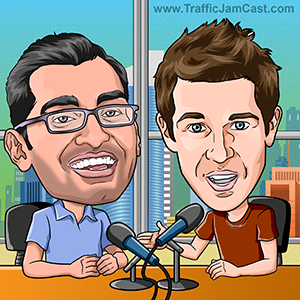 James and Neil Patel on Traffic Jam