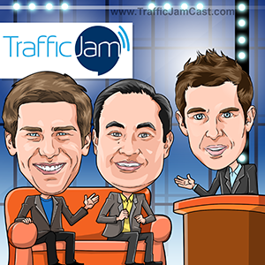 Alex Houg and Dennis Yu with James Reynolds on Traffic Jam